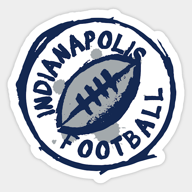 Indianapolis Football 01 Sticker by Very Simple Graph